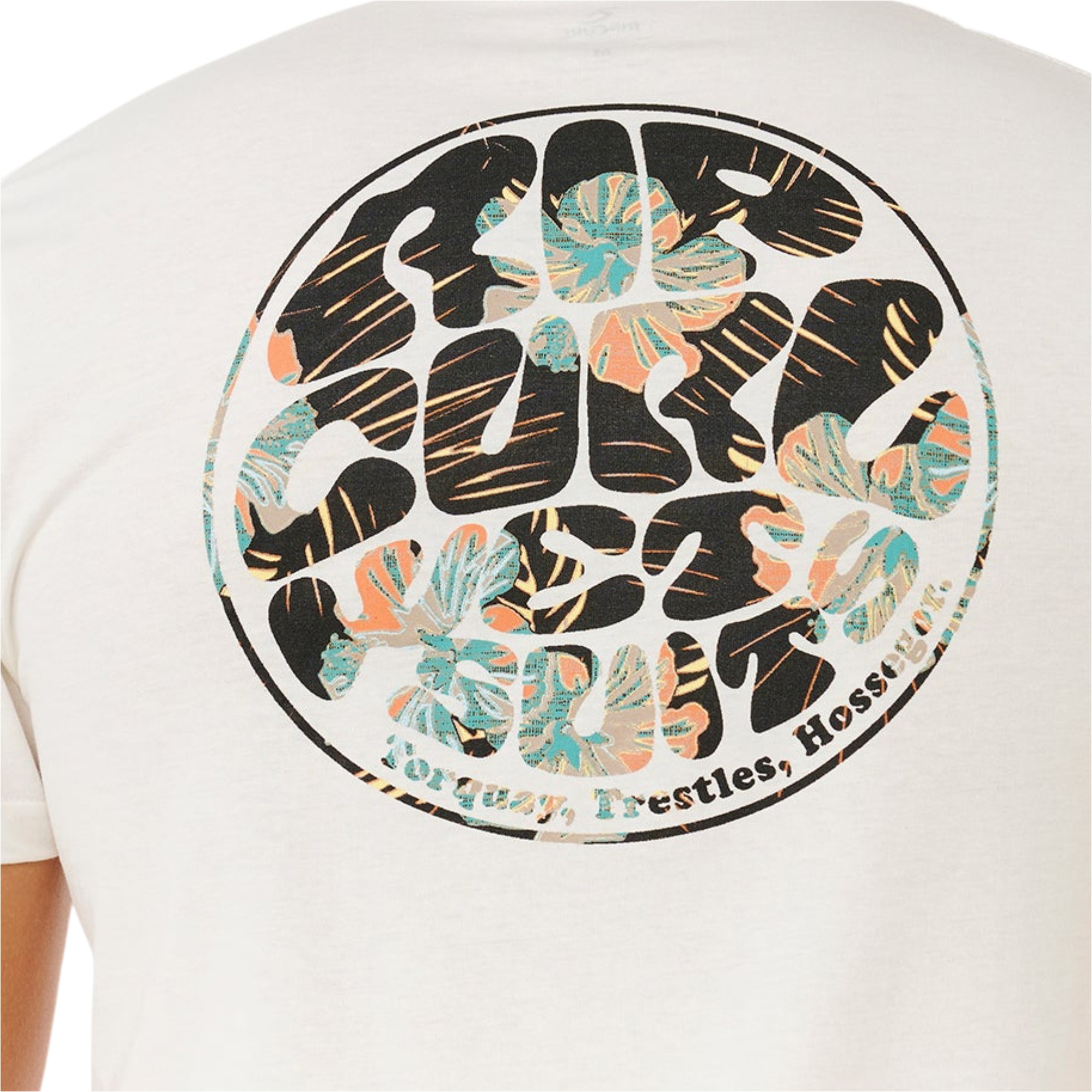 2026 Rip Curl Mens Wettie Passage Icon Tee 10EMTE - Bone